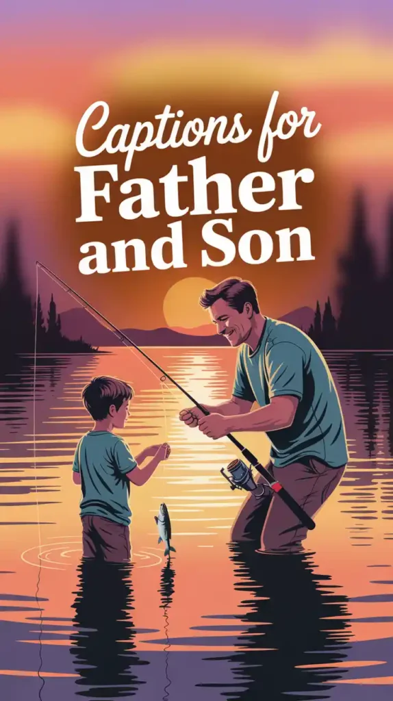 Captions for Father and Son
