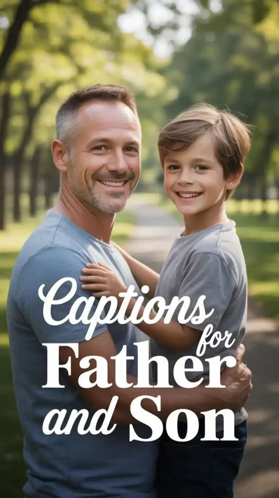 Captions for Father and Son