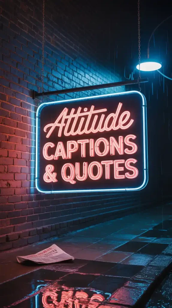 Attitude Captions & Quotes