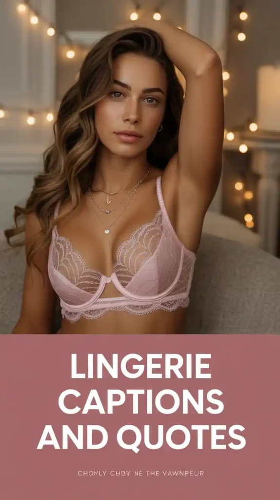 lingerie caption