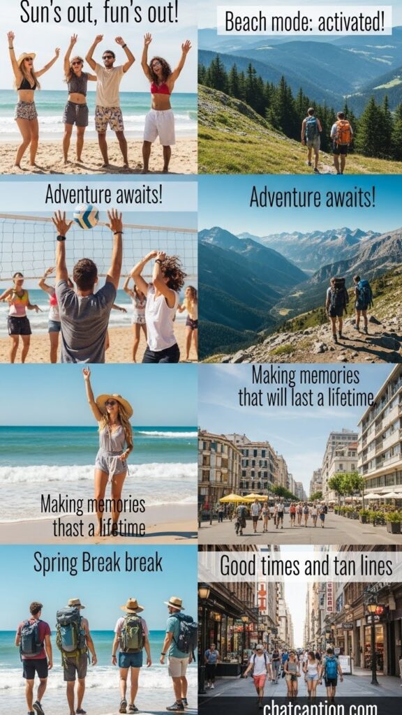 Spring Break Captions